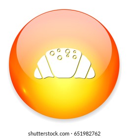 chocolate croissant icon