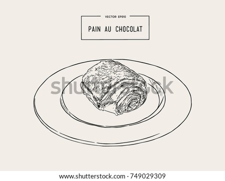 Chocolate Croissants Pain Au Chocolat Traditional Stock Vector Royalty Free 749029309 Chocolate Croissants Pain Au Chocolat Traditional Stock Vector Royalty Free 749029309