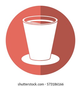 chocolate cup beverage breakfast - round icon