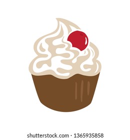 chocolate cup cake, logo icon