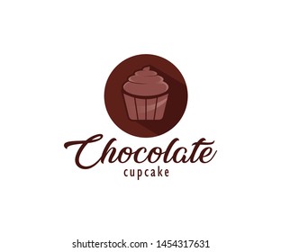 Chocolate Cupcake logo design templete
