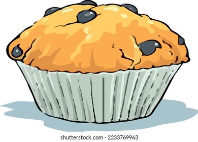 chocolate cupcake vector bakery dessert