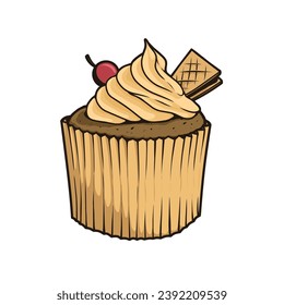 Schokoladenkuchen, Vektorgrafik-Design