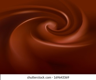 Chocolate curls (perspective)