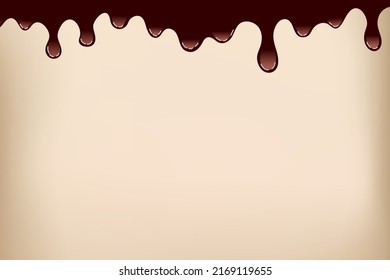 chocolate day background. spreading chocolate, black, white and milky. vector illustration