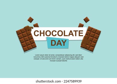 Chocolate Day background. Vector illustration background.