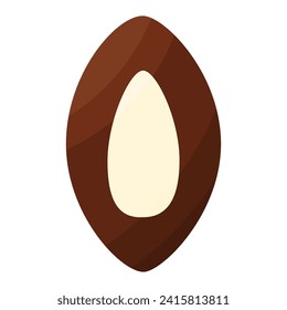 chocolate day candy milk black nuts food icon element vector illustration