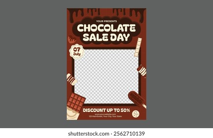 Chocolate Day Flyer. International chocolate day banner, social media, and poster design