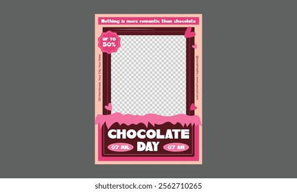 Chocolate Day Flyer. International chocolate day banner, social media, and poster design