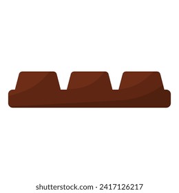 chocolate day piece brown black white sweet food icon element
