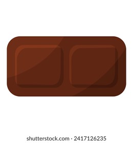 chocolate day piece brown black white sweet food icon element