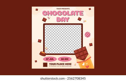 Chocolate Day Socials Media. International chocolate day banner, social media, and poster design