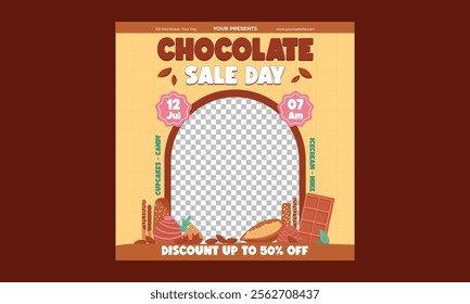 Chocolate Day Socials Media. International chocolate day banner, social media, and poster design