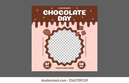 Chocolate Day Socials Media. International chocolate day banner, social media, and poster design