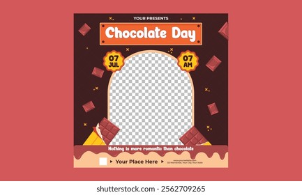 Chocolate Day Socials Media. International chocolate day banner, social media, and poster design