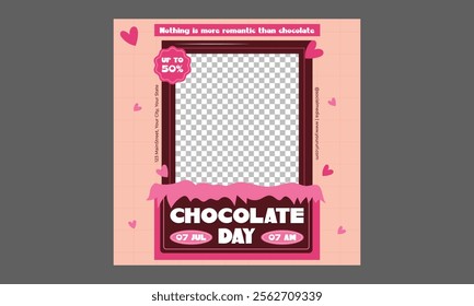 Chocolate Day Socials Media. International chocolate day banner, social media, and poster design