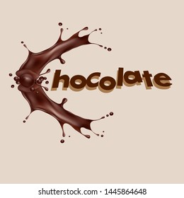 CHOCOLATE DAY Vector hand drawn illustration. Lettering World chocolate day. Idea for poster, postcard