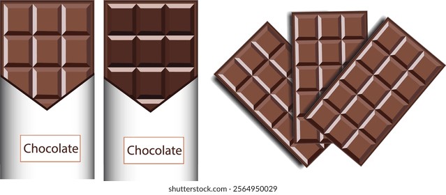 Chocolate Day, World Chocolate Day, Social Media Banner, Milk chocolate pieces, Dark Chocolate.