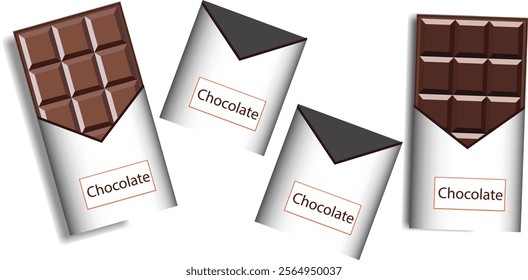 Chocolate Day, World Chocolate Day, Social Media Banner, Milk chocolate pieces, Dark Chocolate.