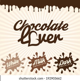 Chocolate Design Elements in Vintage Style