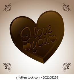 chocolate design over gray background vector illustration
