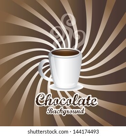 chocolate design over grunge background vector illustration