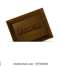 Chocolate design over white background, vector illustration