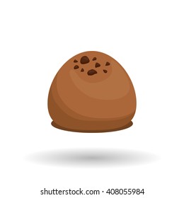 Chocolate design over white background, vector illustration