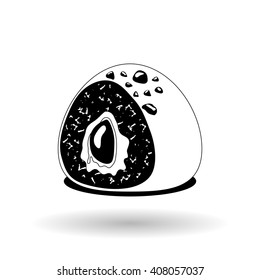 Chocolate design over white background, vector illustration