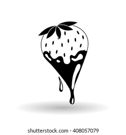 Chocolate design over white background, vector illustration