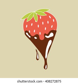 Chocolate design over white background, vector illustration