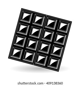 Chocolate design over white background, vector illustration