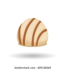 Chocolate design over white background, vector illustration