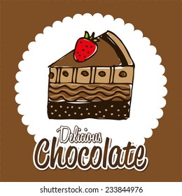 chocolate design , vector illustration