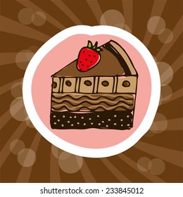chocolate design , vector illustration