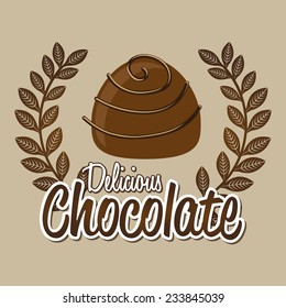 chocolate design , vector illustration