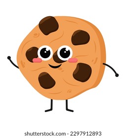 Chocolate dessert characters that can be reused in flat illustrations, these elements will create a delicious atmosphere, simple modern and elegant vector design.