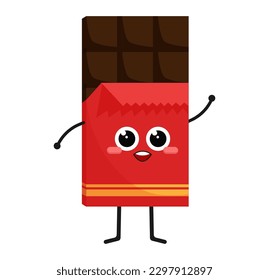 Chocolate dessert characters that can be reused in flat illustrations, these elements will create a delicious atmosphere, simple modern and elegant vector design.
