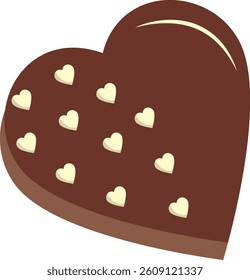 Chocolate Dessert Illustration with Cute Cartoon Design. Isolated Vector Icon.