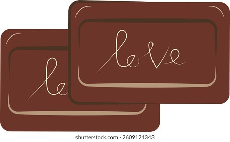 Chocolate Dessert Illustration with Cute Cartoon Design. Isolated Vector Icon.
