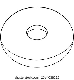 chocolate dessert, sweet food, line design, coloring book