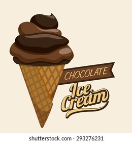 Chocolate digital design, vector illustration eps 10.