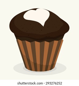 Chocolate digital design, vector illustration eps 10.
