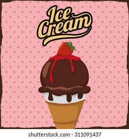 Chocolate digital design, vector illustration 10 eps graphic