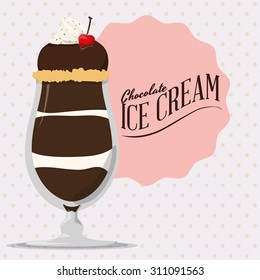 Chocolate digital design, vector illustration 10 eps graphic