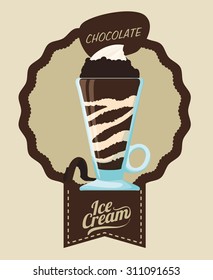 Chocolate digital design, vector illustration 10 eps graphic