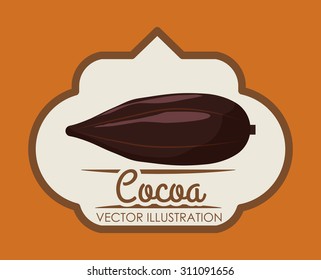 Chocolate digital design, vector illustration 10 eps graphic