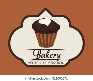 Chocolate digital design, vector illustration 10 eps graphic