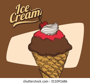 Chocolate digital design, vector illustration 10 eps graphic