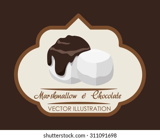 Chocolate digital design, vector illustration 10 eps graphic